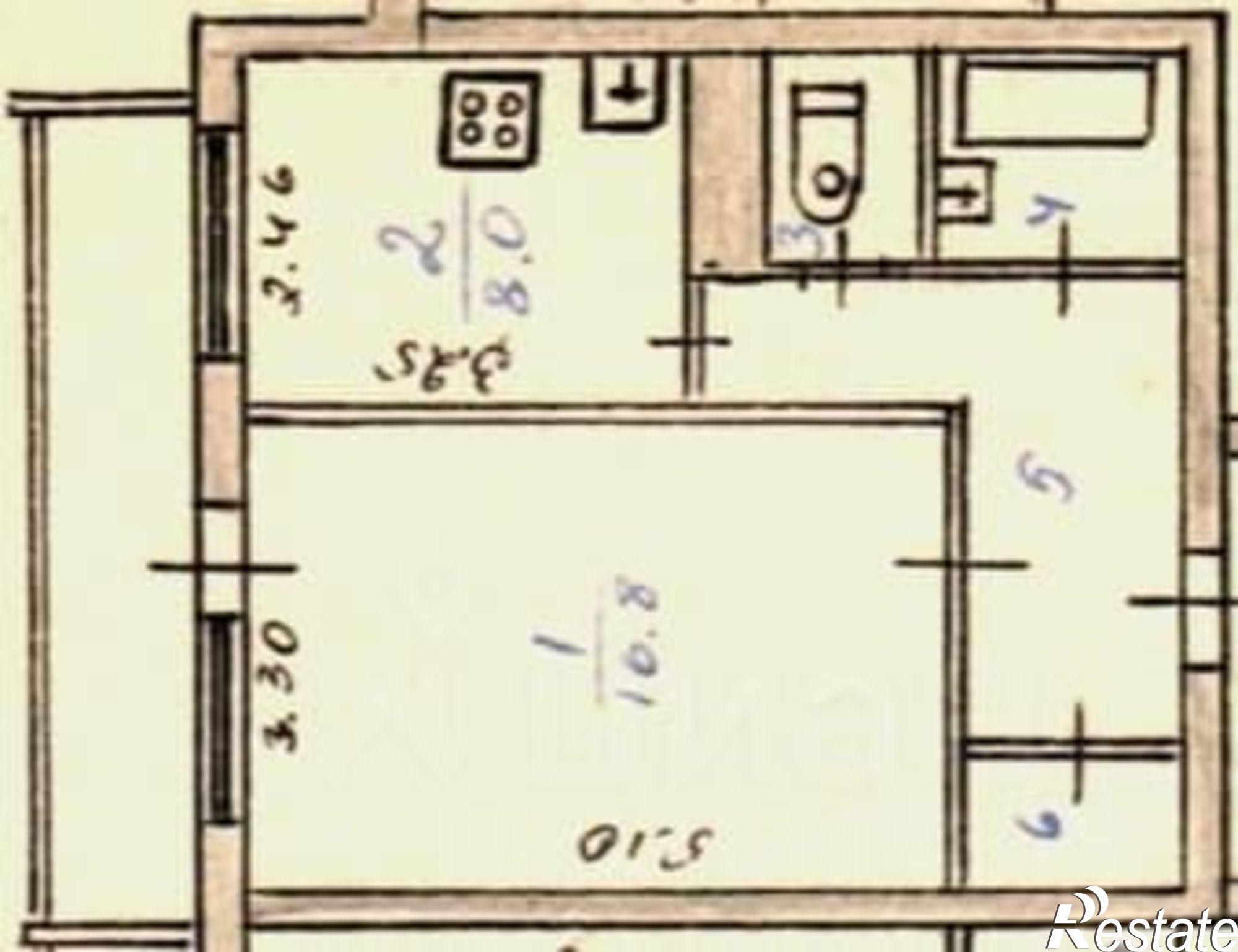 Купить квартиру за 2 800 000 рублей на улица 60 лет Октября, 28А