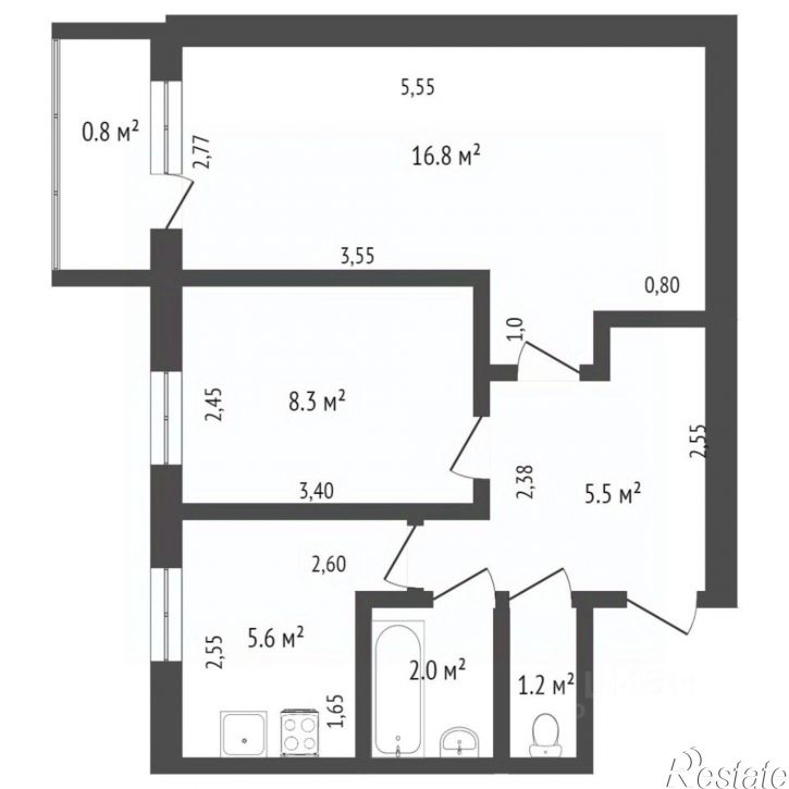 2-комн квартира ул Володарского, 111,  д. 111