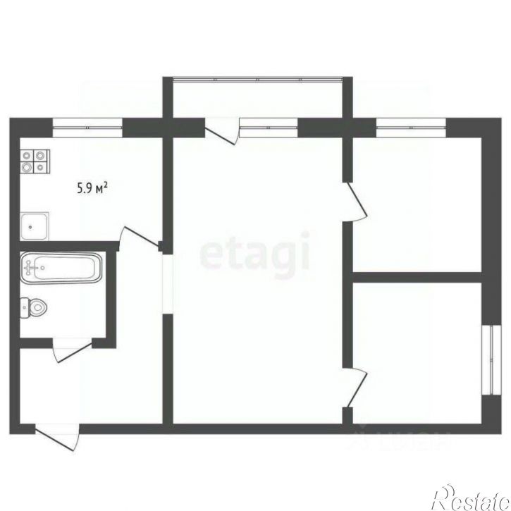 2-комн квартира ул Коммунистическая, 12а,  д. 12а