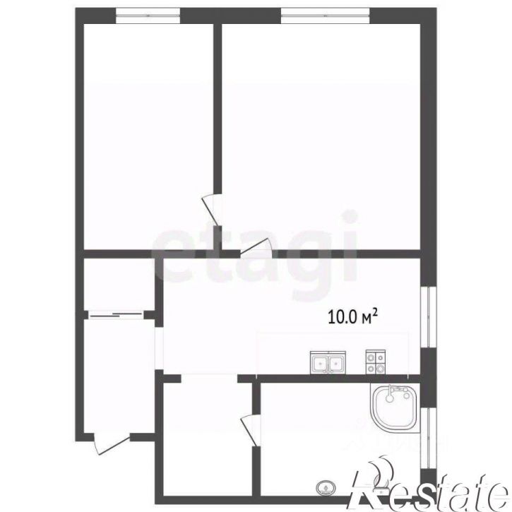 2-комн квартира Троицкая улица, 17,  д. 17